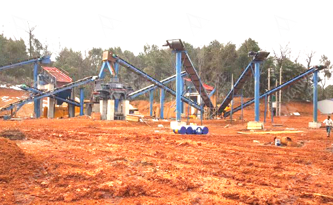 湖南常德鵝卵石破碎制砂項目