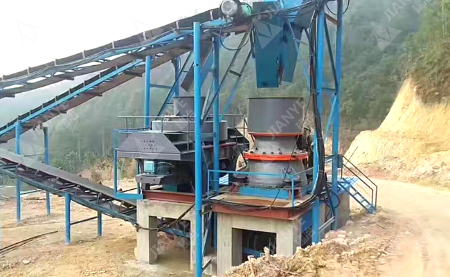 福建浦城玄武巖破碎制砂生產線